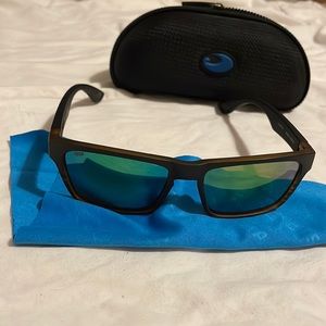 COSTA DEL MAR HINANO 580P POLORIZED COCONUT FADE GREEN MIRROR LENSE